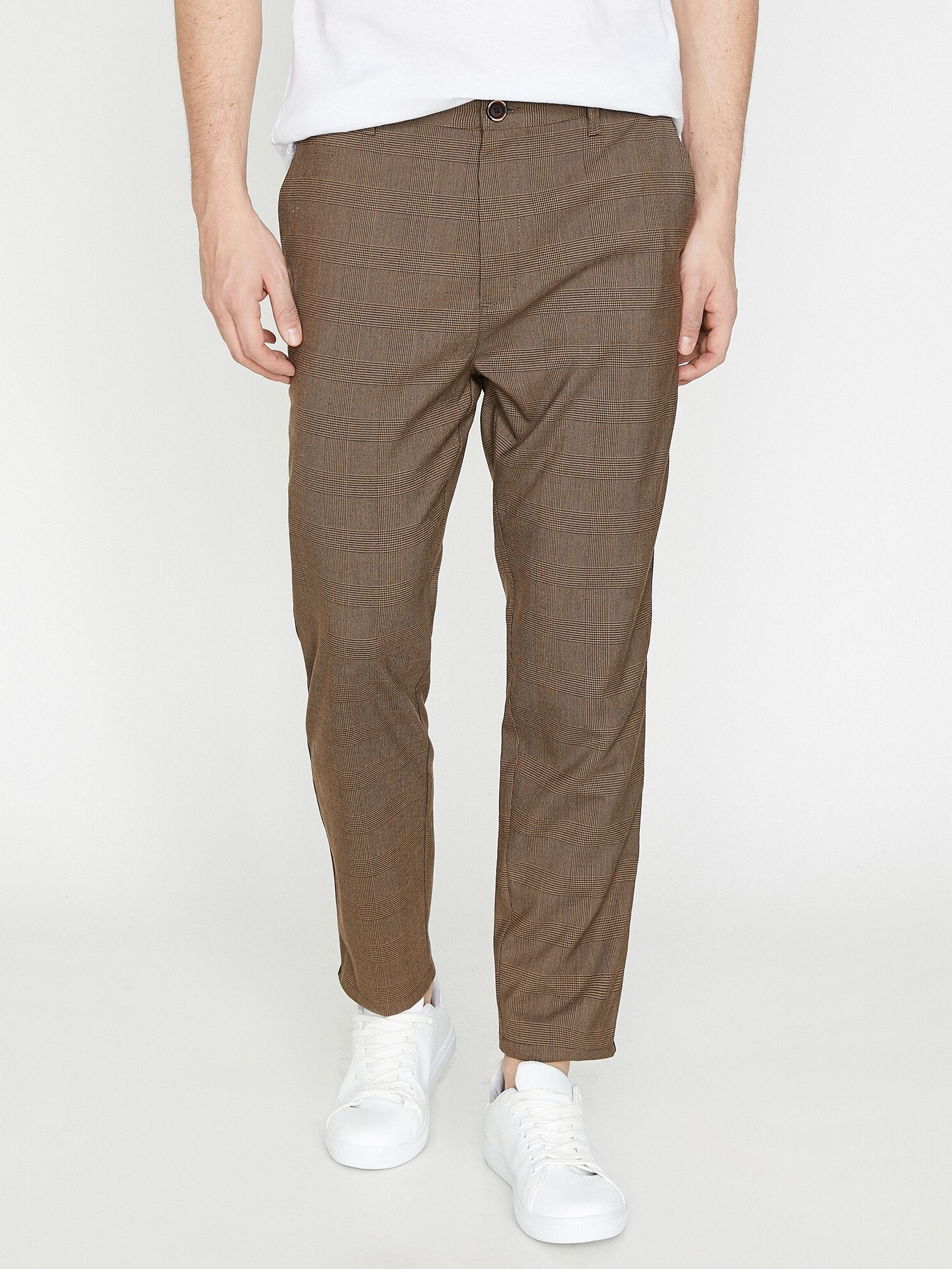 

Брюки Koton 9YAM41477BW  Brown check, Брюки Koton 9YAM41477BW 46 Brown check