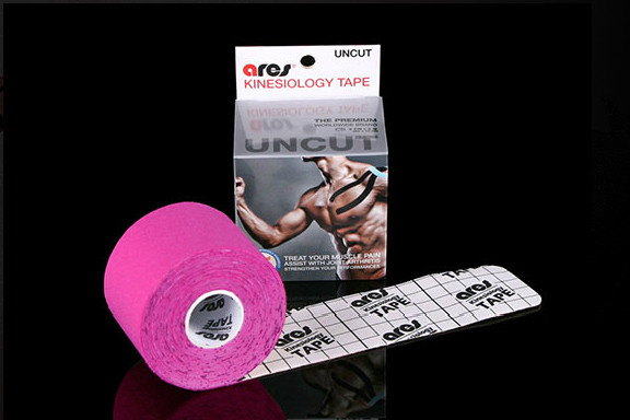 

Кинезиологический тейп ARES TAPE 5м, розовый