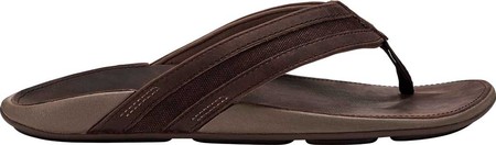 

Мужские вьетнамки, сланцы OluKai 'Ikoi Flip Flop Dark Wood/Dark Wood 40