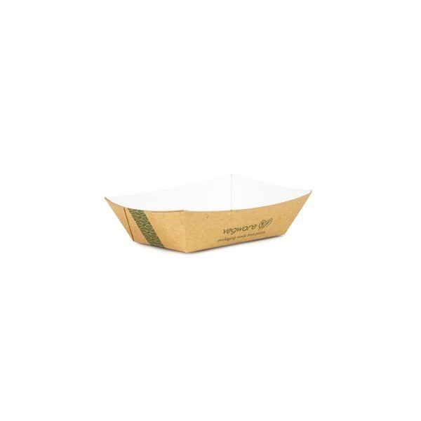 

Крафтовая тарелка для еды, 148 x 101 x 38 мм Vegware 1000шт. KT-200