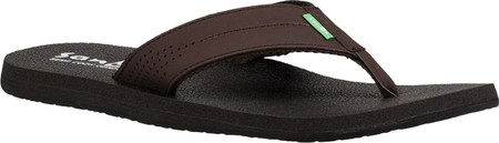 

Мужские вьетнамки, сланцы Sanuk Beer Cozy Coaster Thong Sandal Dark Brown Synthetic 41