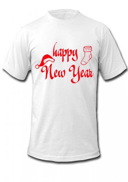 

Футболка Vivay Happy New Year  Белая (4227, Футболка Vivay Happy New Year L Белая (4227)