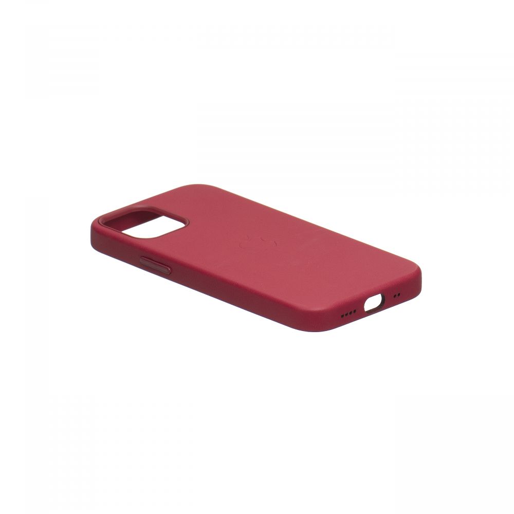 

Чехол-накладка MagSafe Leather Case Full Size для Apple iPhone 12 / 12 Pro Berry