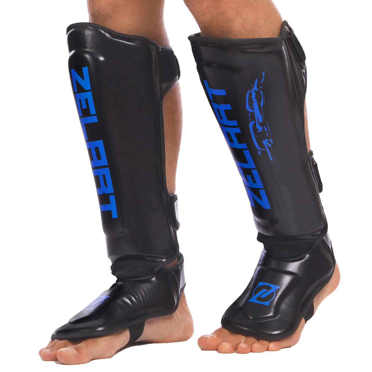 

Защита для ног (голень и стопа) Zelart Heroe 1321 размер L Black-Blue