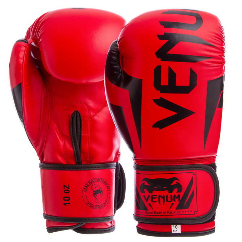 

Перчатки для бокса и единоборств Venum Elite Heroe 5338 Red-Black 12 унций