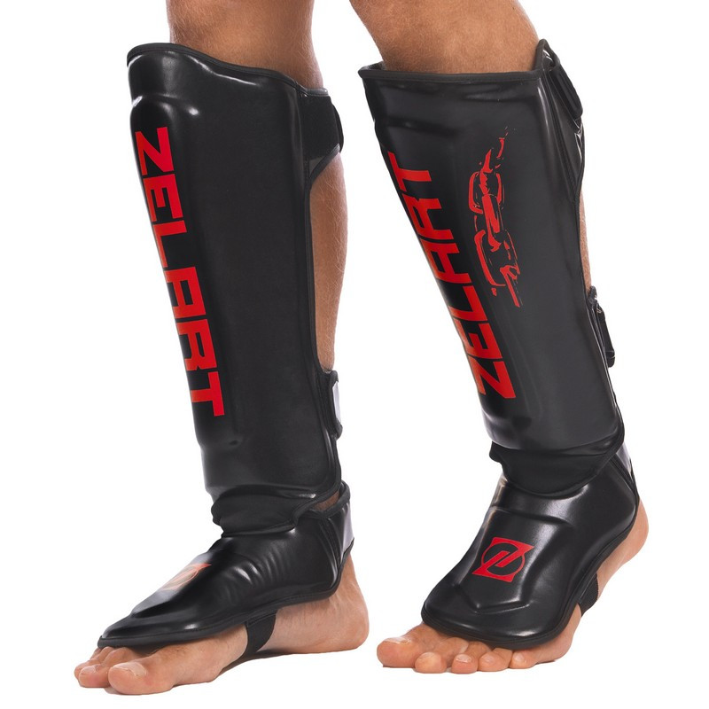 

Защита для ног (голень и стопа) Zelart Heroe 1321 размер XL Black-Red