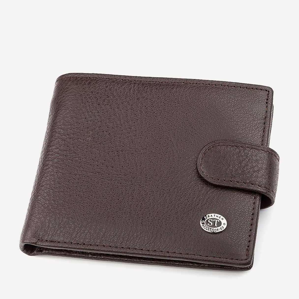 

Портмоне ST Leather Accessories 18307 Коричневое