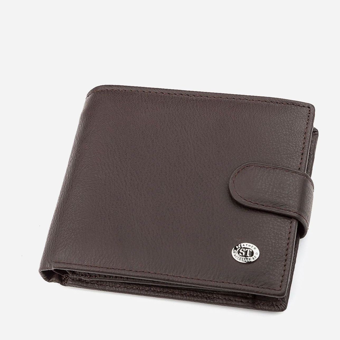 

Портмоне ST Leather Accessories 18340 Коричневое