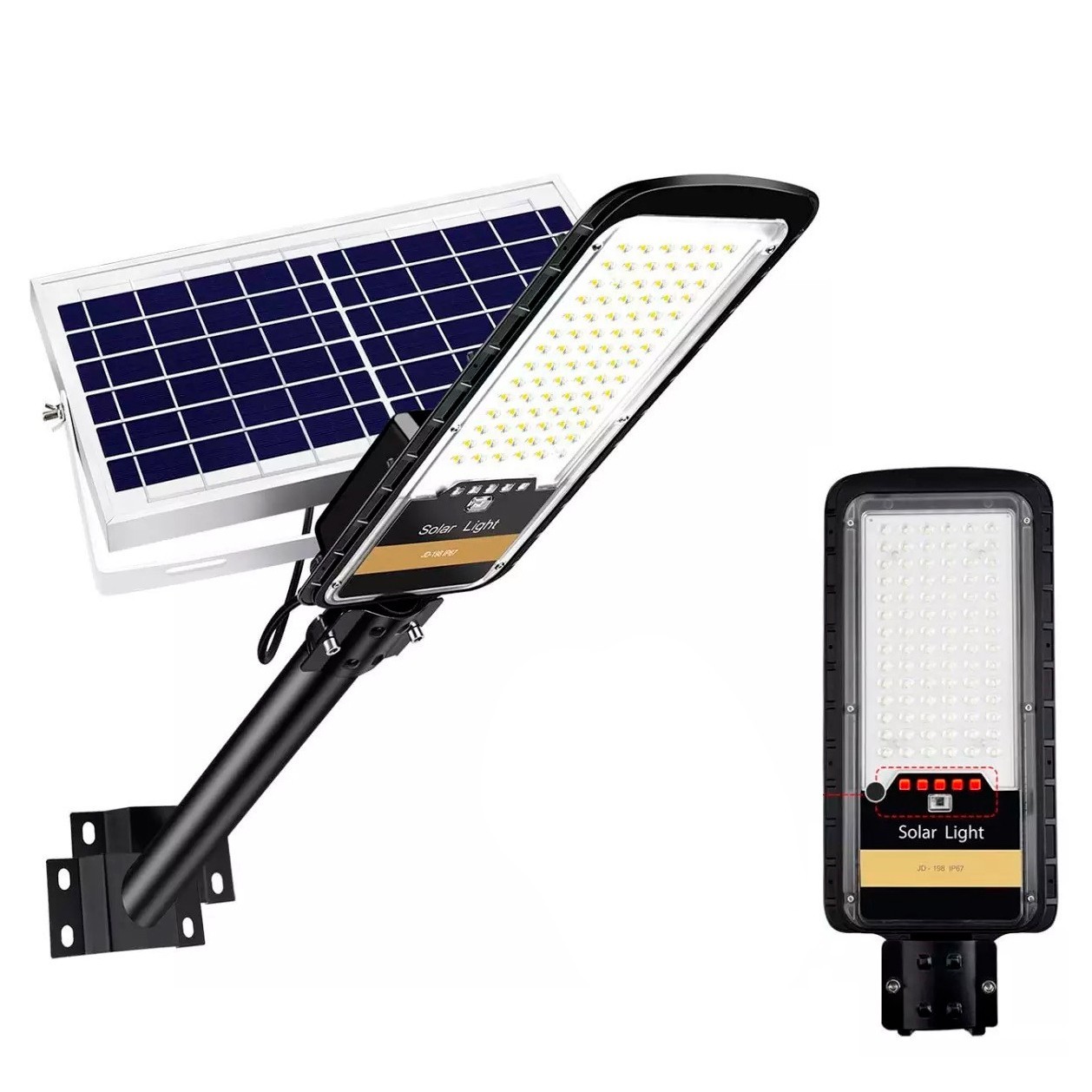 

Вуличний ліхтар на сонячній батареї з пультом UKC Solar Street JD 296 VPP, сонячний ліхтар на стовп 200W (VS7004407)