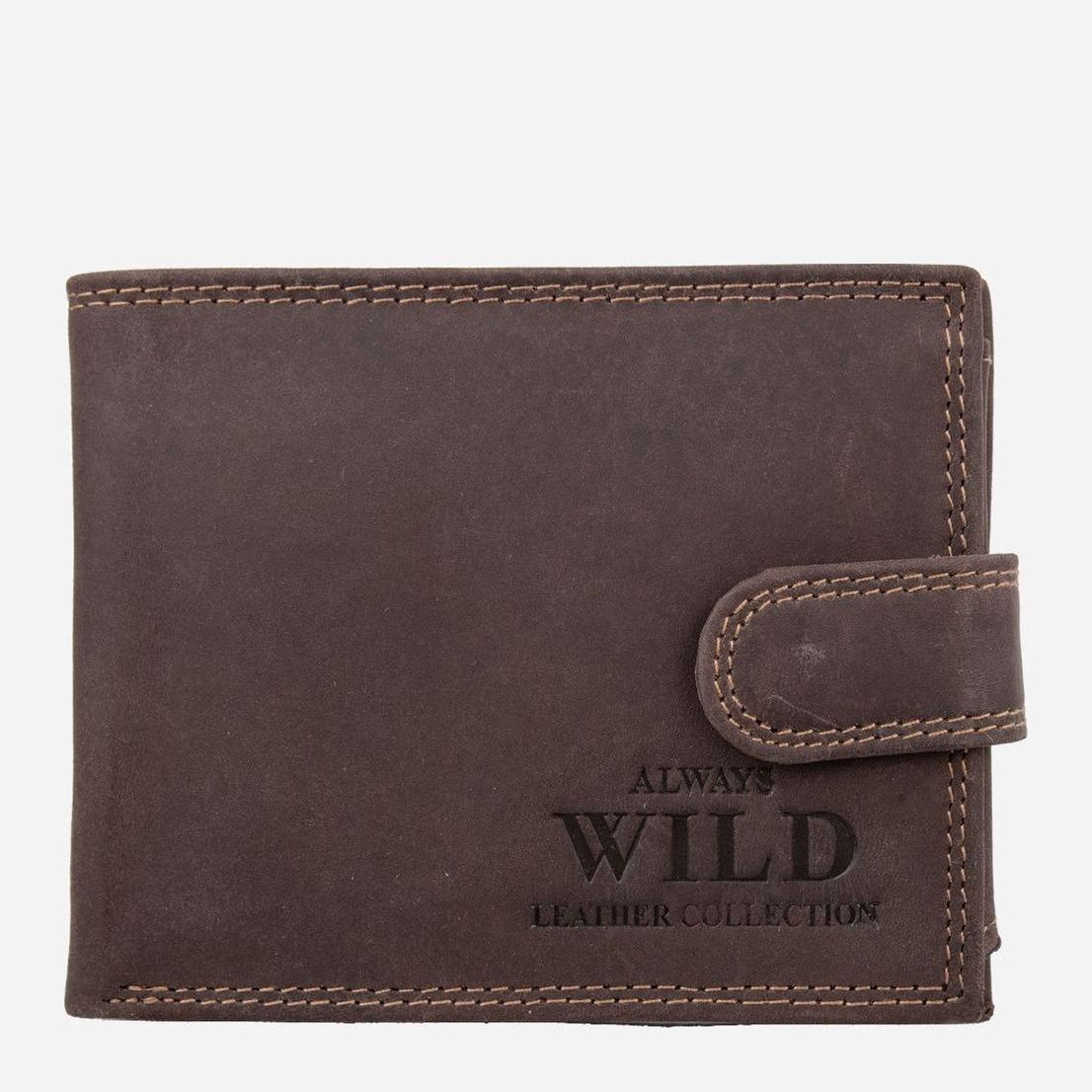 

Мужское портмоне кожаное Always Wild DNKN992L-MHU Brown