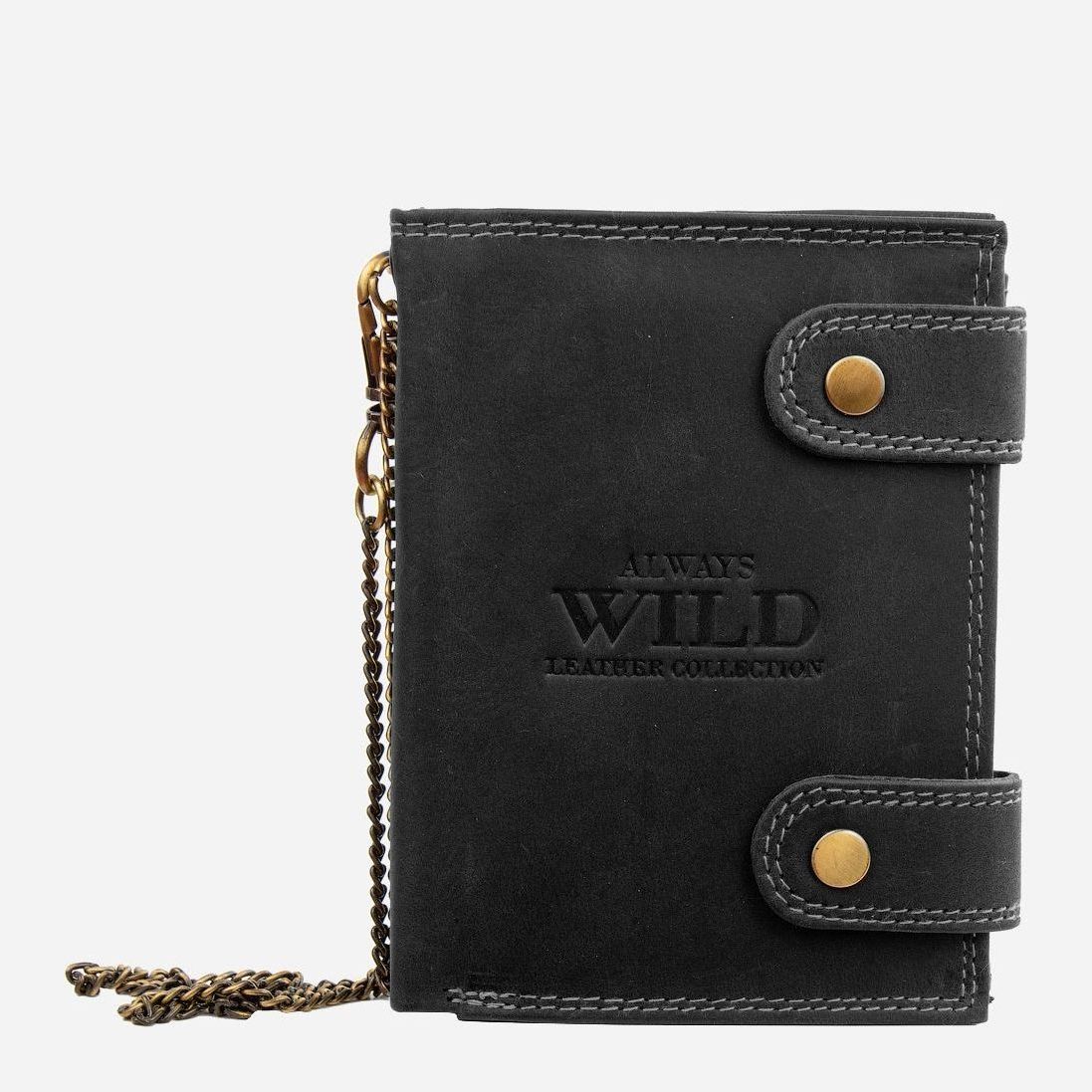 

Кошелек мужской кожаный Always Wild DNK2901BIG-black Черный