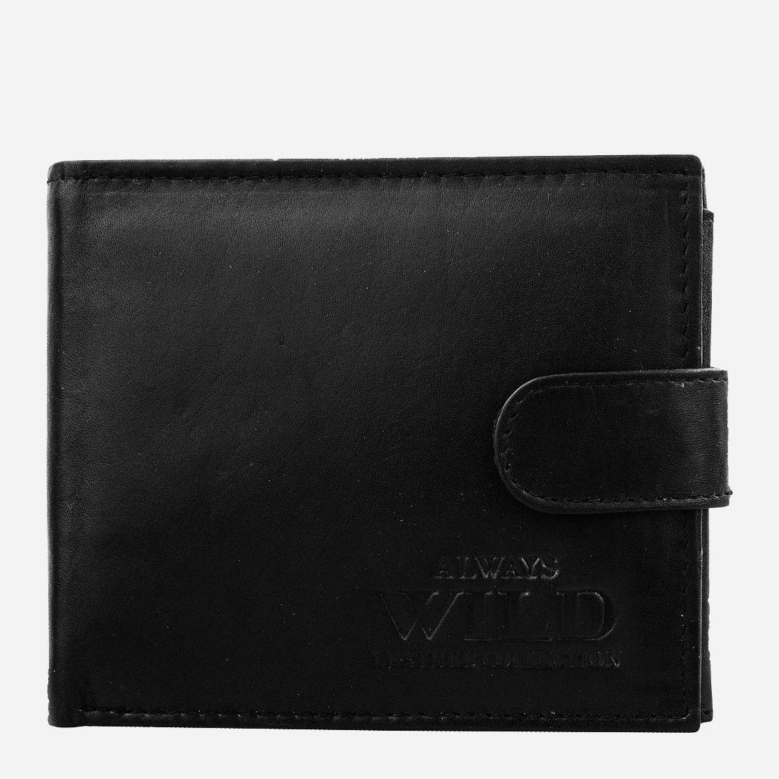 

Кошелек мужской кожаный Always Wild DNKN992L-SCR3155-bl Черный