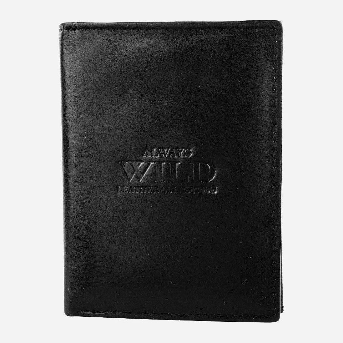 

Кошелек мужской кожаный Always Wild DNKN4-SCR3094-bl Черный