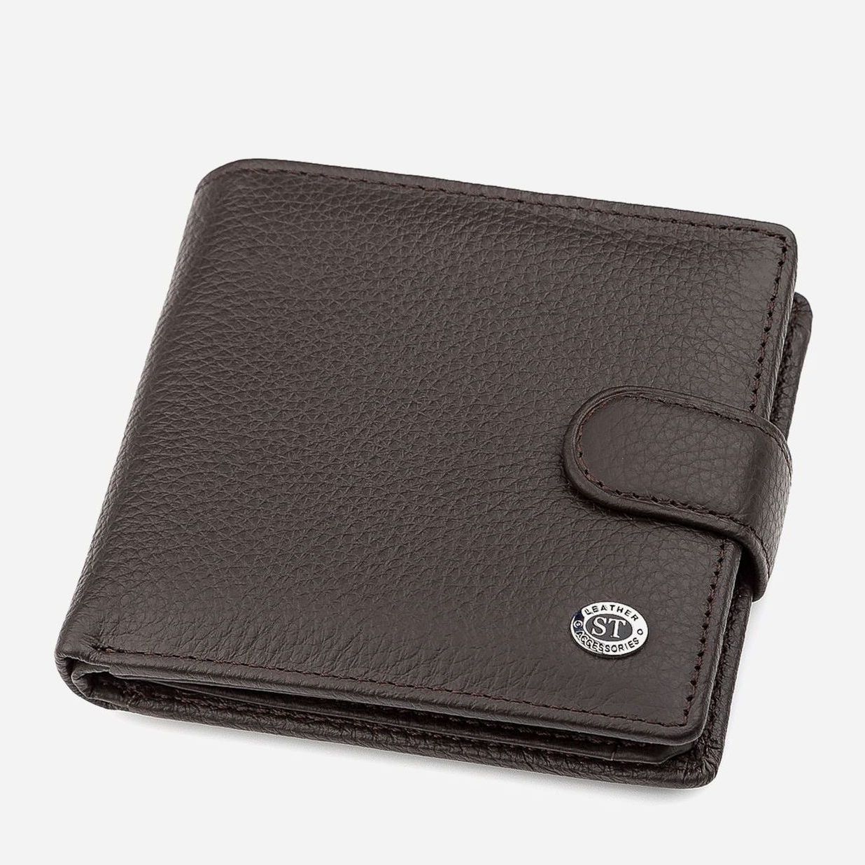 

Портмоне ST Leather Accessories 18347 Коричневое