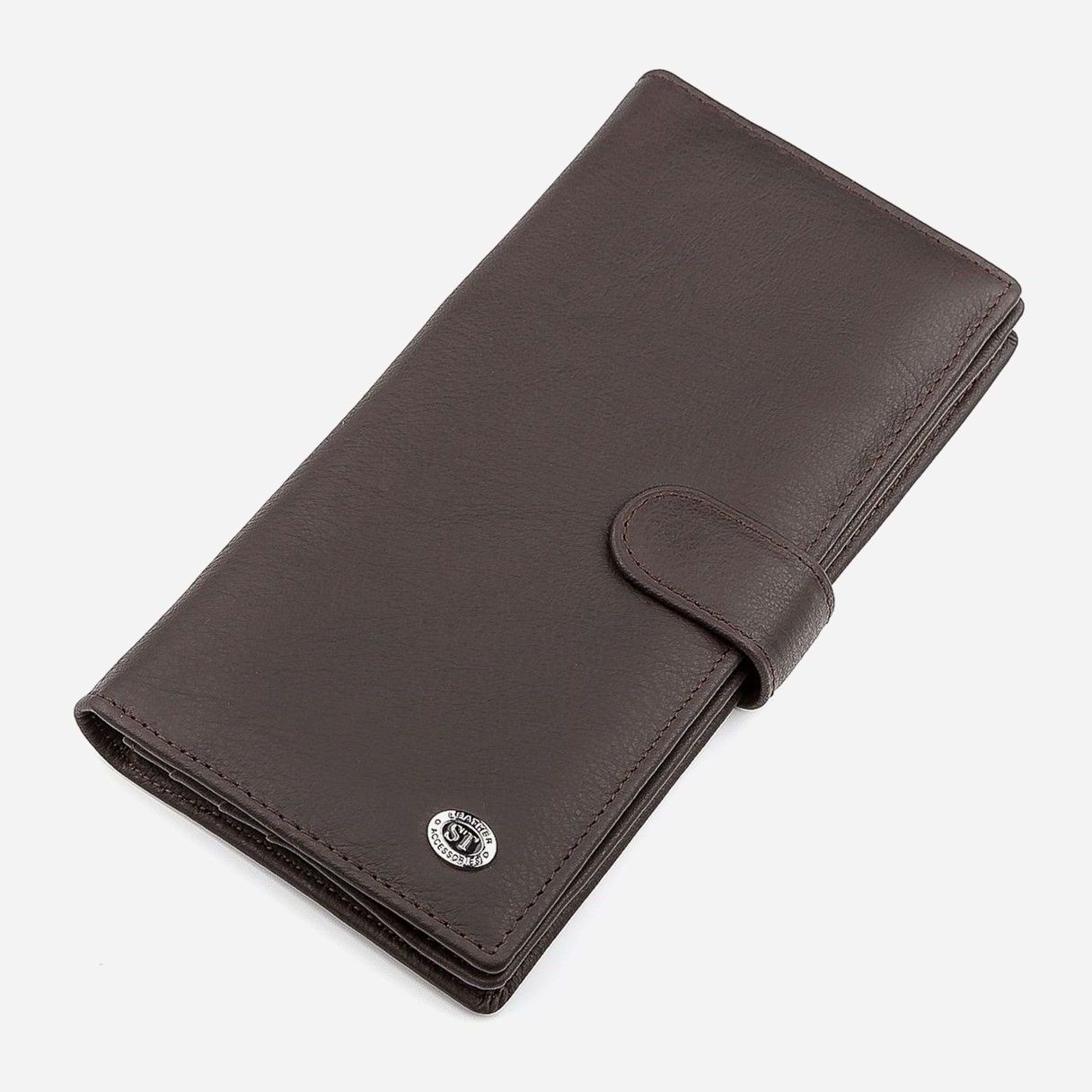 

Портмоне ST Leather Accessories 18366 Коричневое