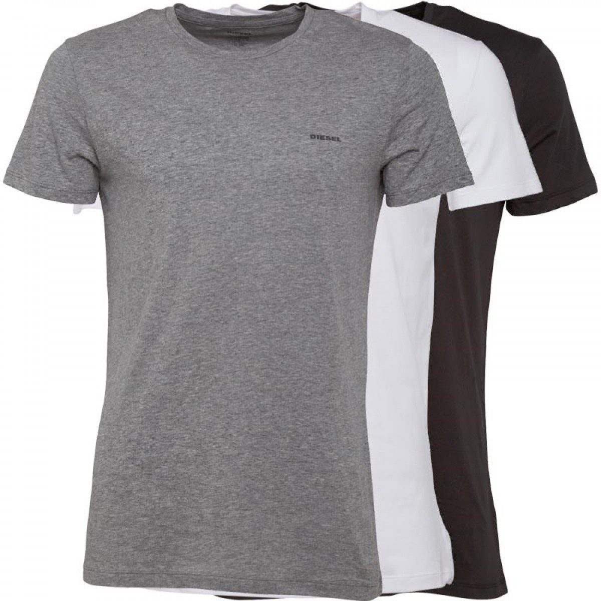 

Футболки Diesel Jake Black/White/Grey Multi 3 шт, XXL (52)