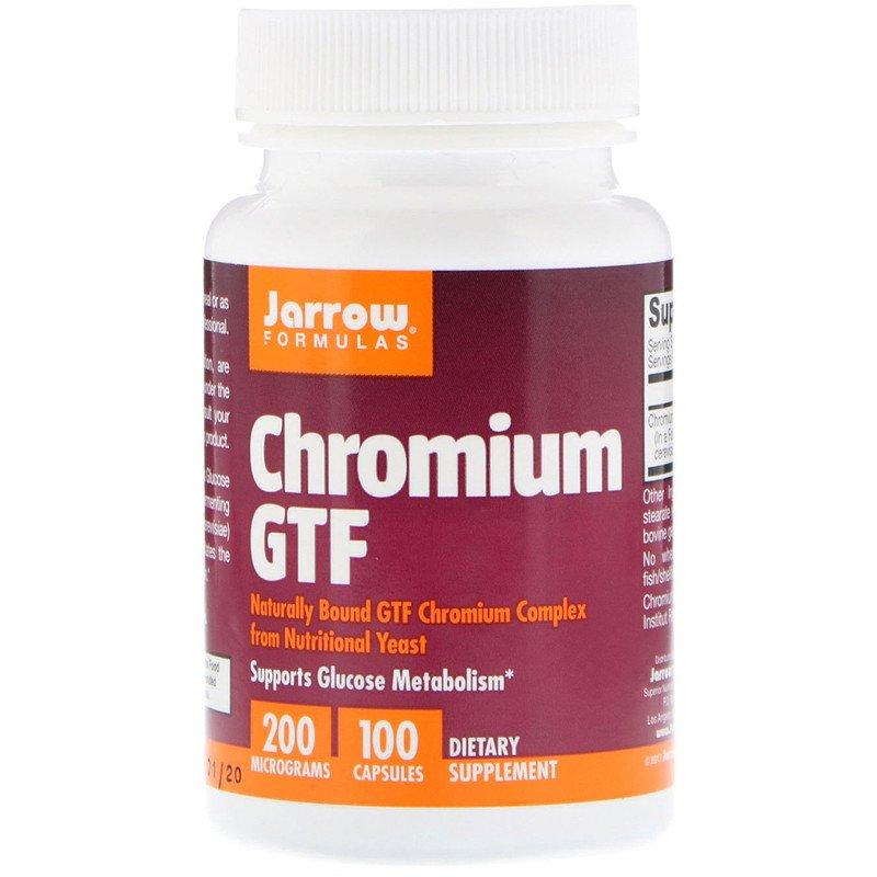 

Хром GTF Jarrow Formulas "Chromium GTF" 200 мкг (100 капсул)