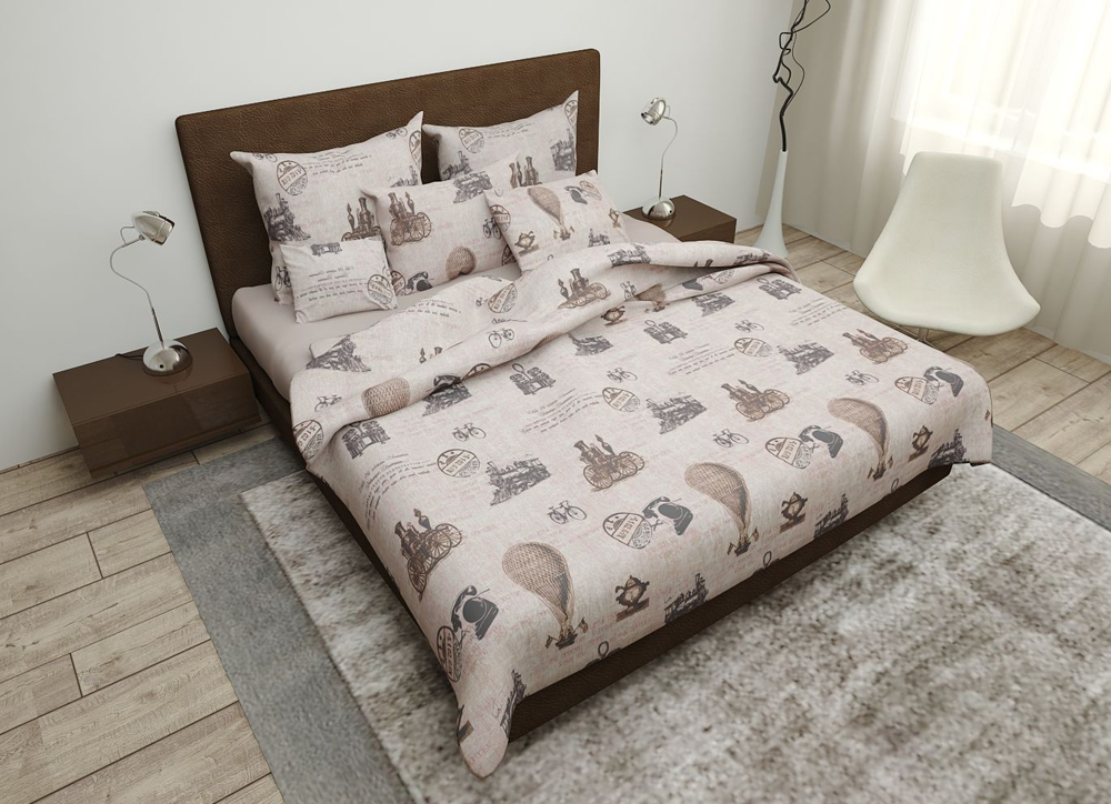

Простынь MirSon Бязь Premium 17-0376 Bordeaux 180x220 см