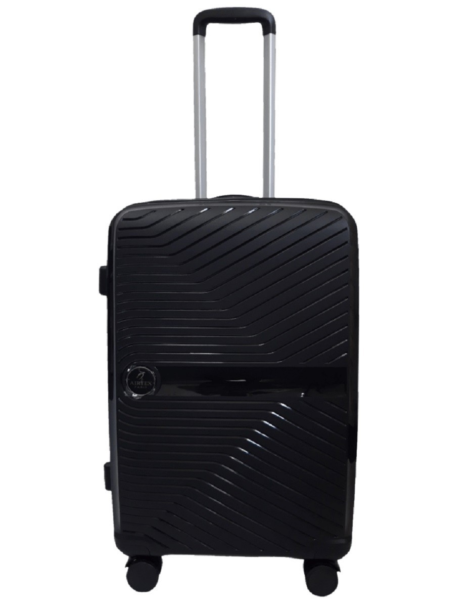 

Чемодан пластиковый AIRTEX 280 средний черный Ap00035