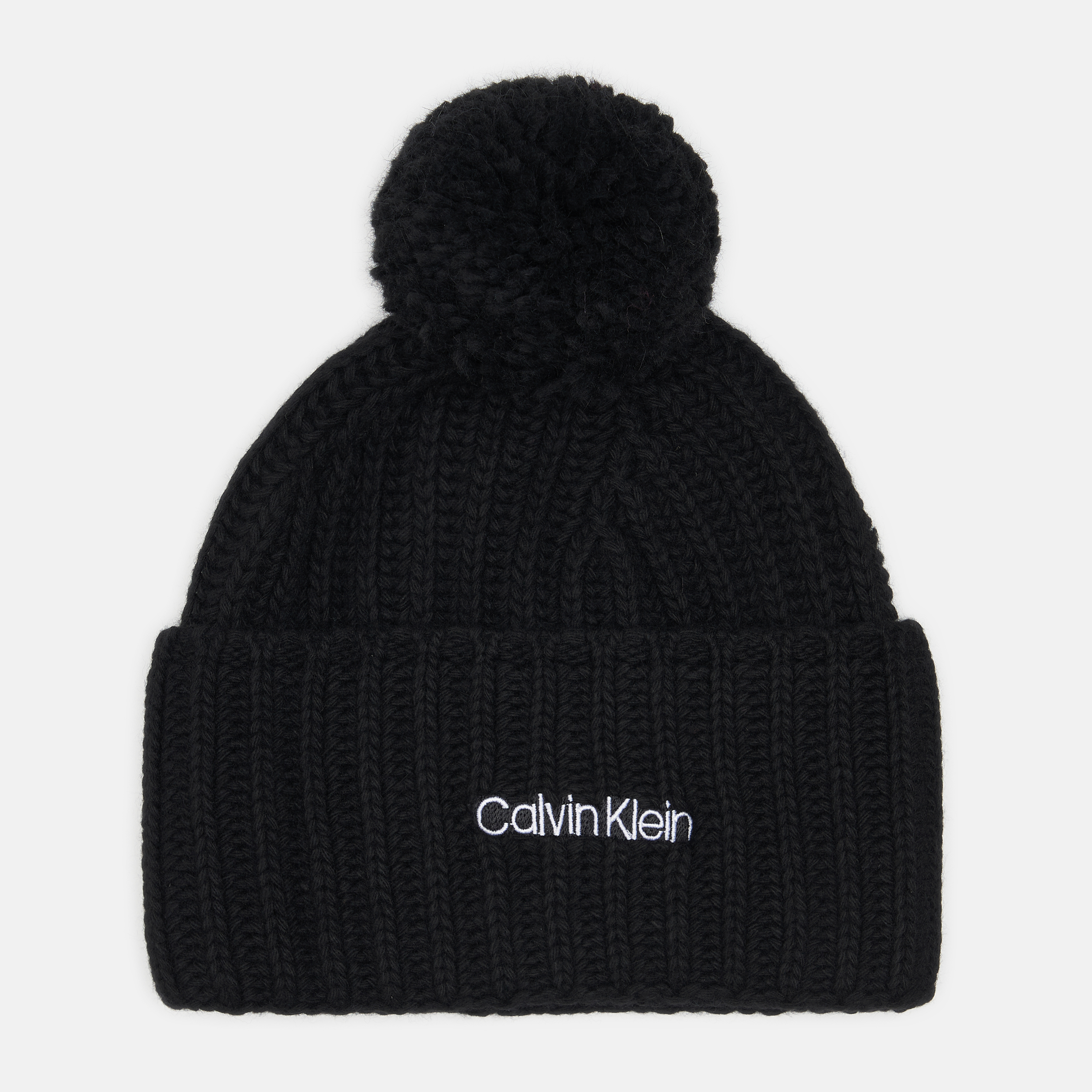 

Шапка Calvin Klein Jeans Oversized Knit Beanie W/ Pompom K60K608535-BAX Ck Black