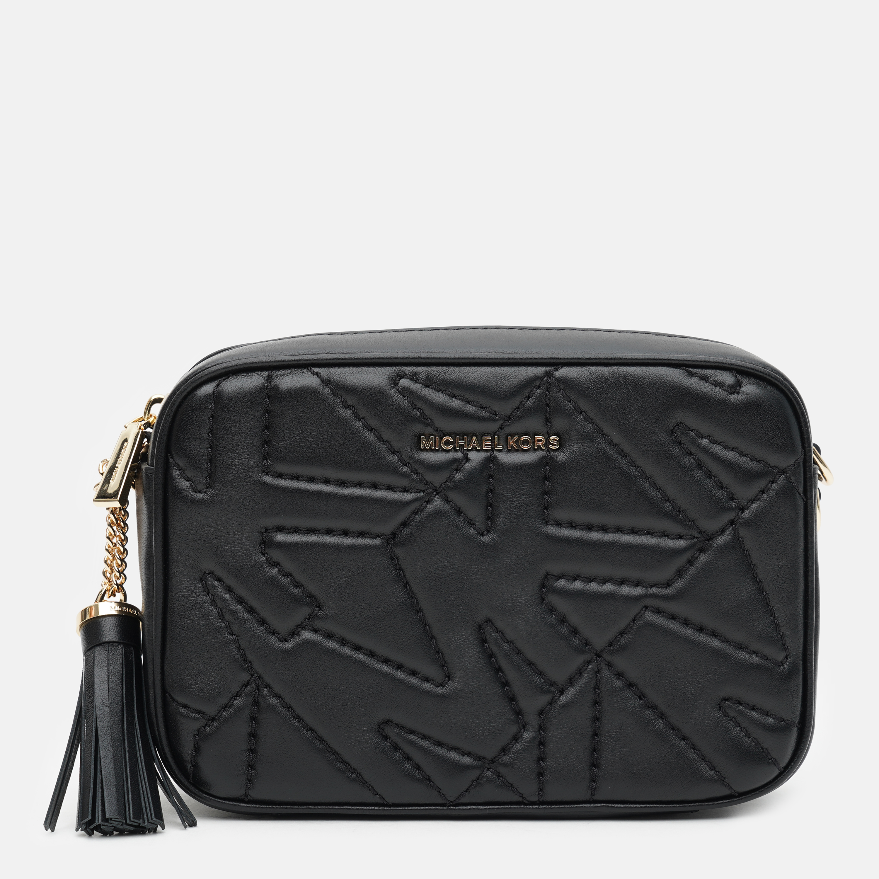 

Сумка кожаная женская Michael Kors Jet Set 32F1GJ6M2L-001 Black