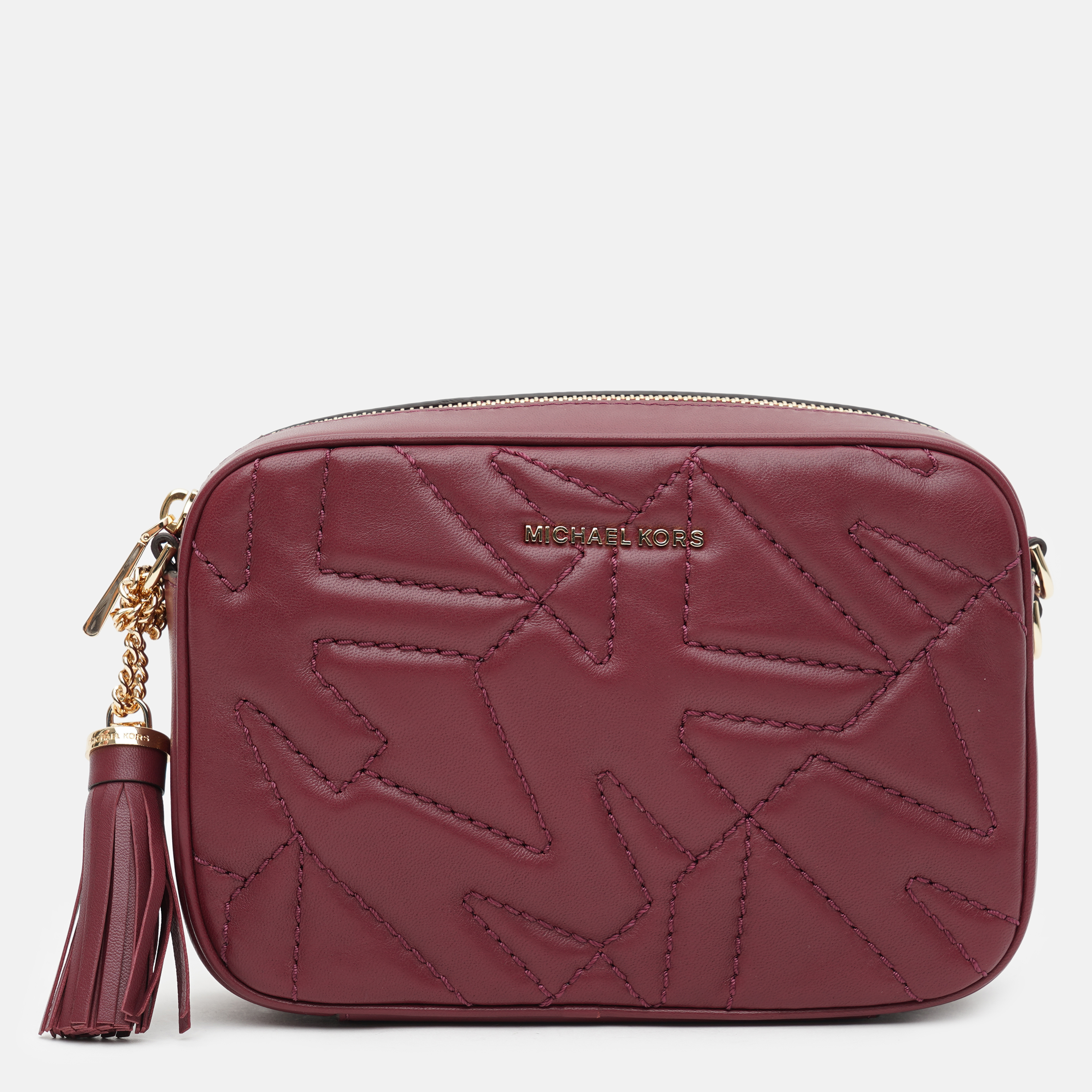 

Сумка кожаная женская Michael Kors Jet Set 32F1GJ6M2L-950 Dk Berry