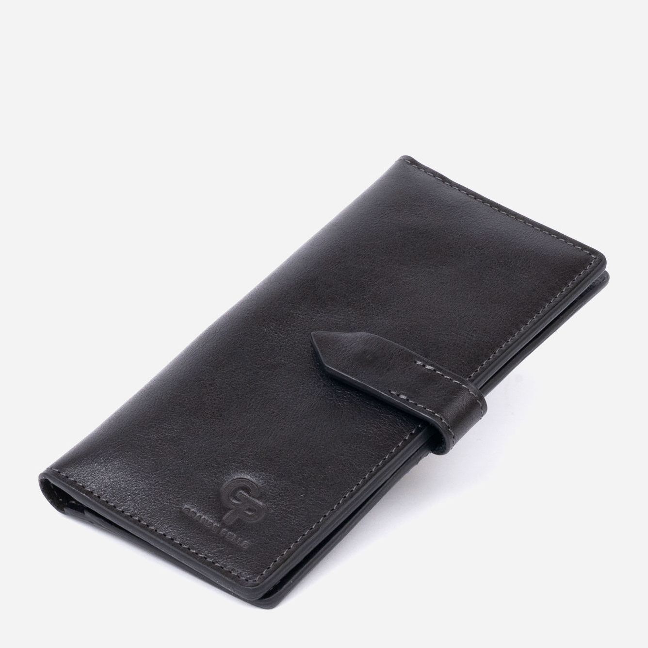 

Мужское портмоне кожаное Grande Pelle leather-11324 Черное