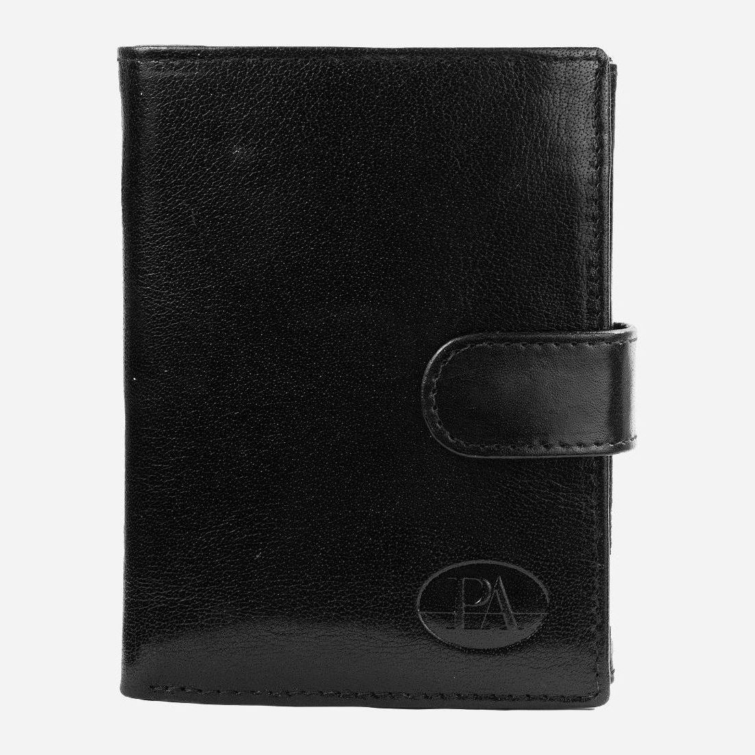 

Мужское портмоне кожаное PA DNKPW013L-BTU-black Черное