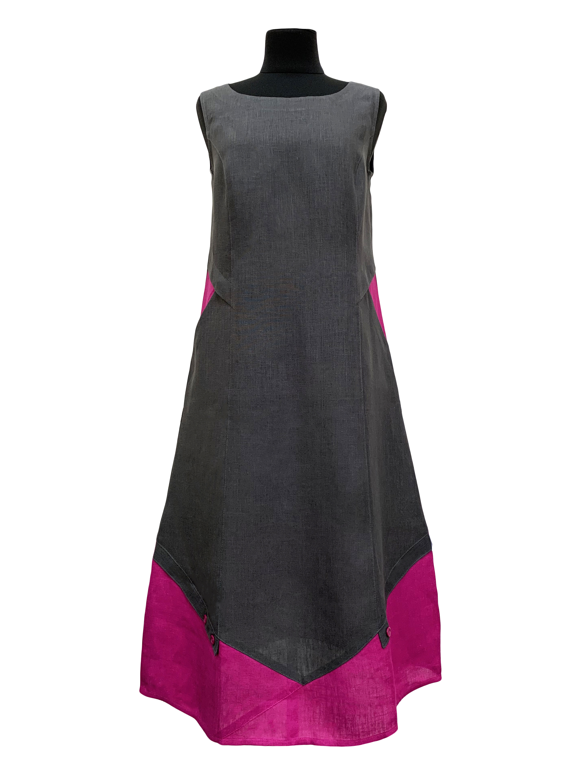 

Платье Галерея льону Платье серый  0098//1344, Платье Галерея льону Платье серый 52 0098/52/1344