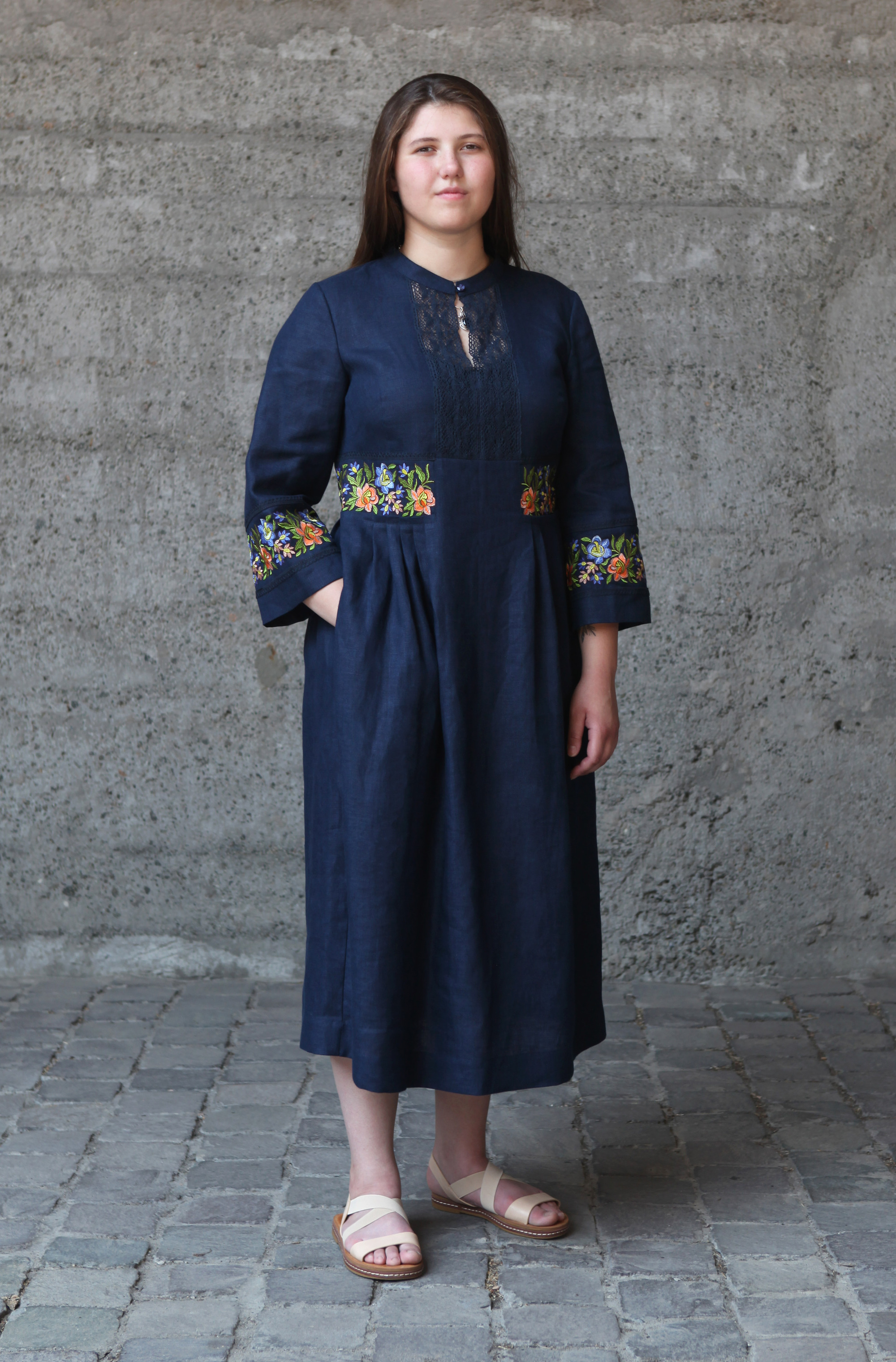 

Платье Галерея льону Платье синий  0136//1367, Платье Галерея льону Платье синий 50 0136/50/1367