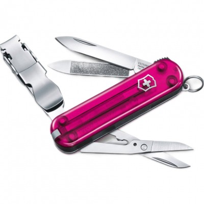 

Нож Victorinox NailClip 580 Transparent Pink (0.6463.T5L19)