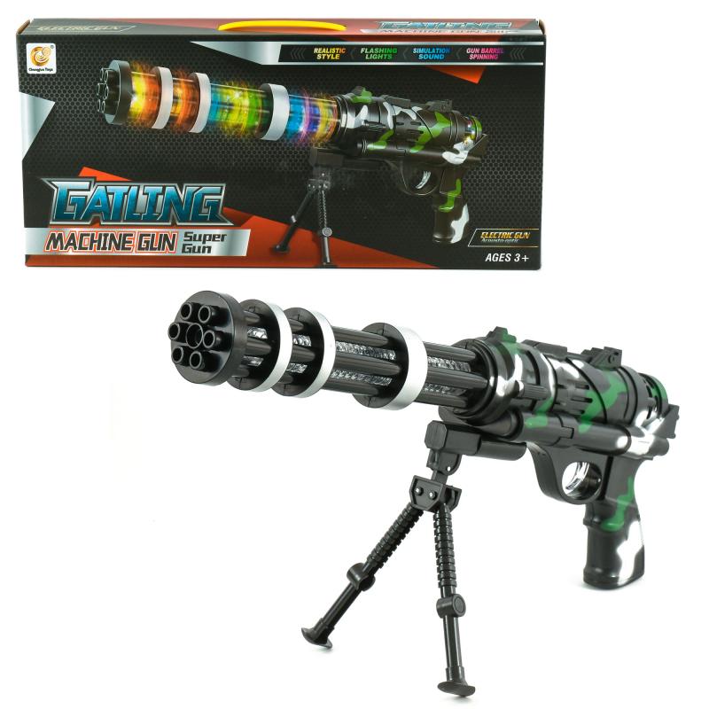 

Дитячий іграшковий музичний автомат Gatling / Світлові та звукові ефекти (TS13960)
