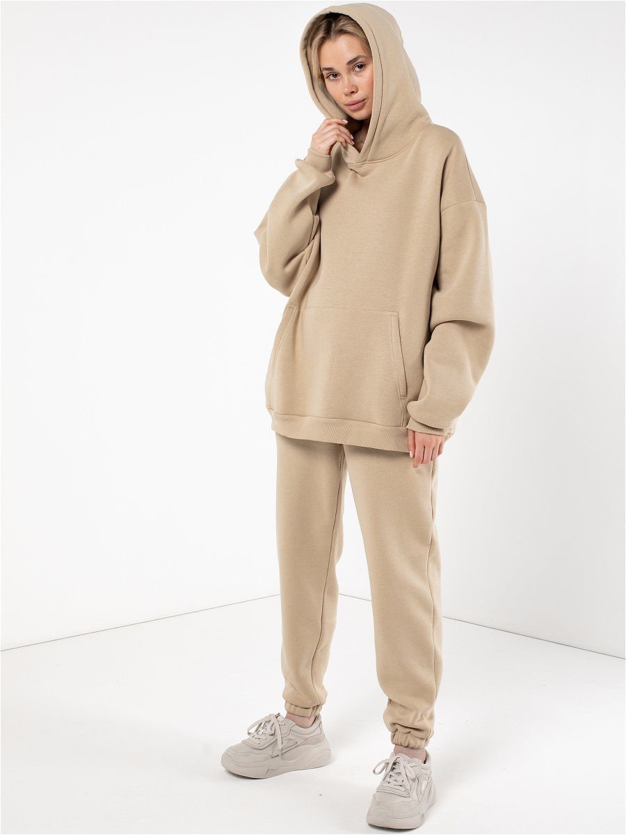 

Спортивный костюм женский оверсайз Hoodie People Бежевый, Спортивный костюм женский оверсайз Hoodie People Бежевый 2XL