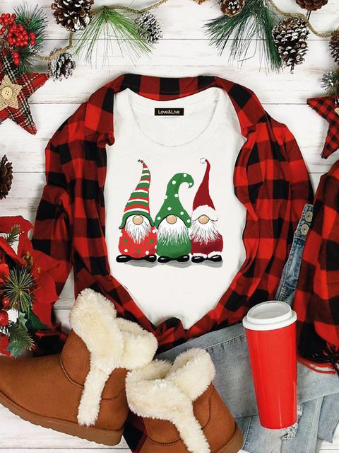 

Футболка Love&Live Christmas gnomes LLP01170 XXL Белая