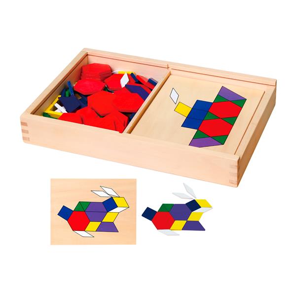 

Геометрична мозаїка Viga Toys дерев'яна з шаблонами (5002921)