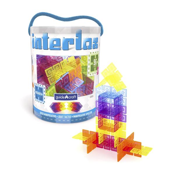 

Конструктор Guidecraft Interlox Squares Квадрати, 96 деталей (G168352121)