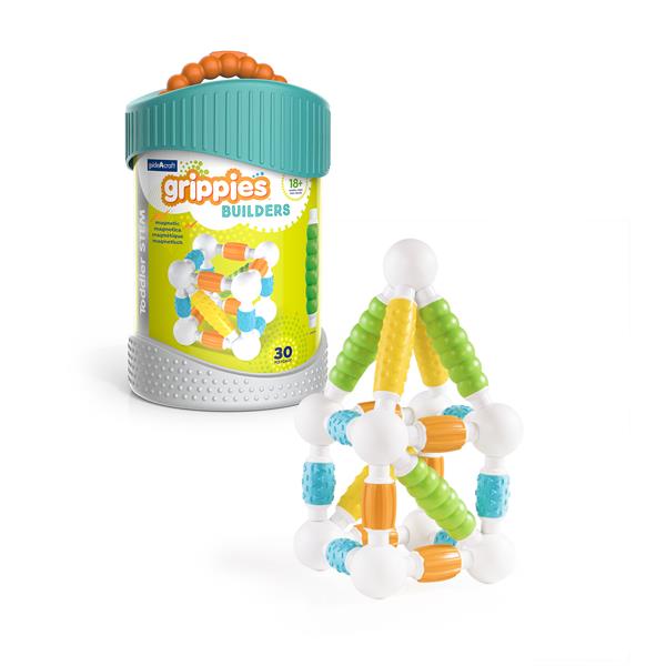 

Магнітний конструктор Guidecraft Grippies Builders, 30 деталей (G831221)