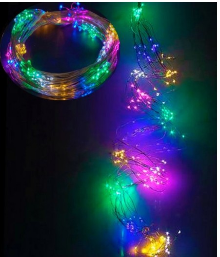 Светодиодная гирлянда роса Конский хвост 200LED 10 линий по 2м (RD-9019 ...