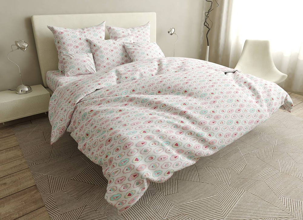

Простынь MirSon Бязь Premium 17-0400 Nyami 220x240 см