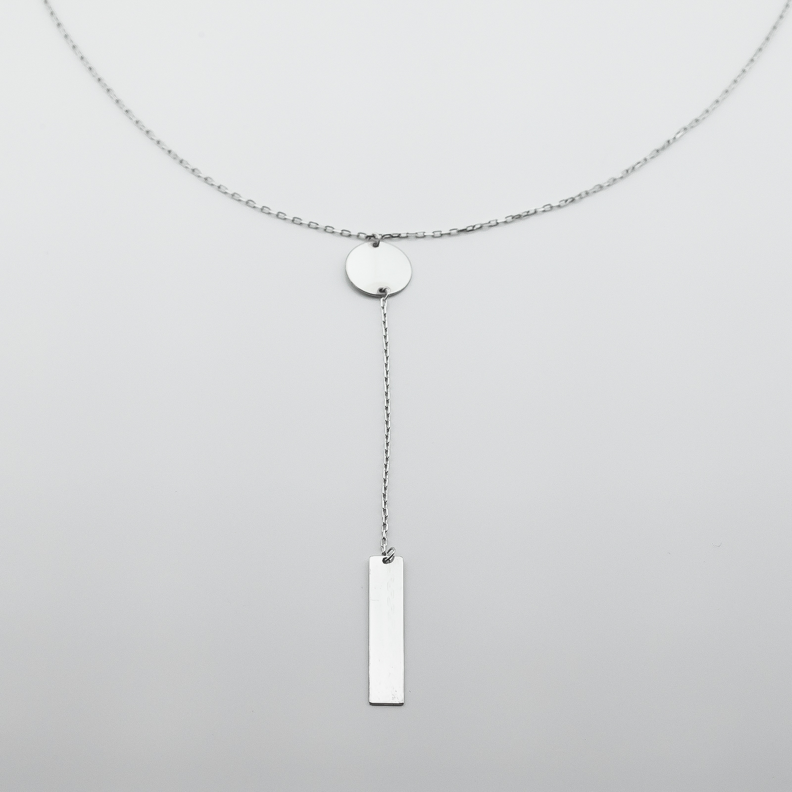

Серебряное колье-галстук ko14674 Диамант, 40 размер