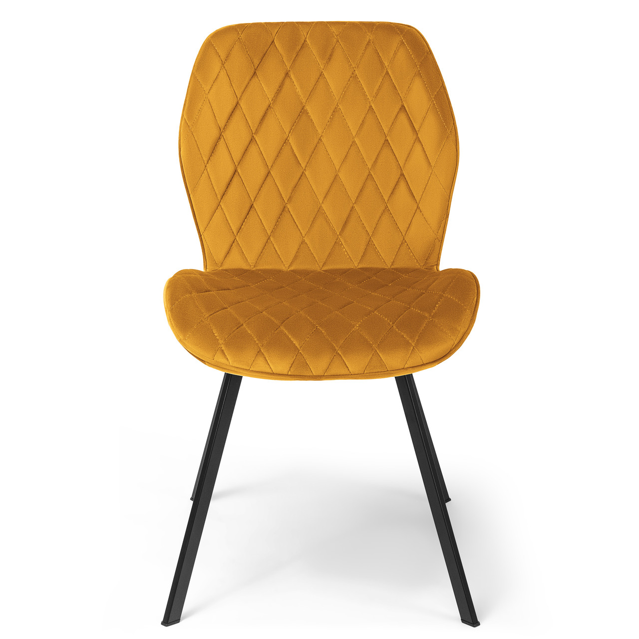 

Стул обеденный золотистый с бархатной оббивкой Ella gold velvet Carveli