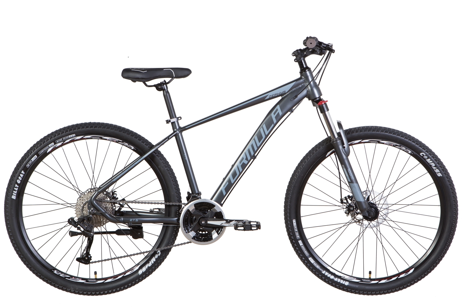 

Велосипед AL 27.5" Formula ZEPHYR 2.0 AM DD 2022 (мокрый асфальт (м)) Formula OPS-FR-27.5-143