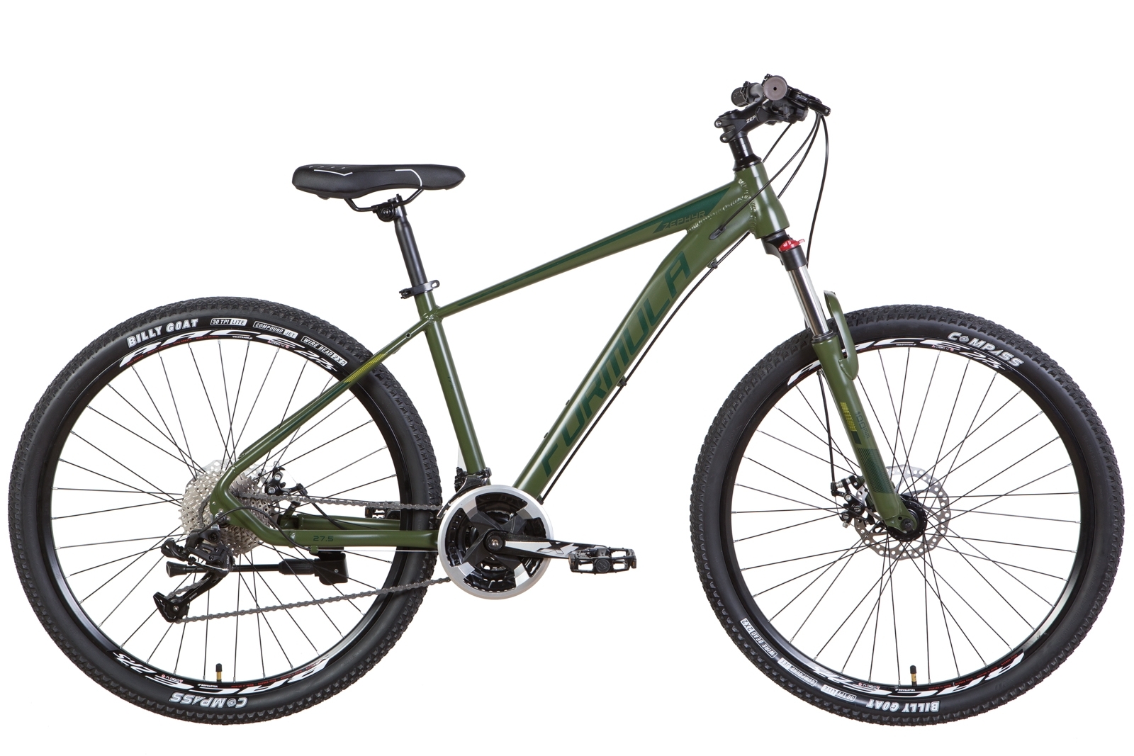 

Велосипед AL 27.5" Formula ZEPHYR 2.0 AM DD 2022 (темно-зеленый (м)) Formula OPS-FR-27.5-145