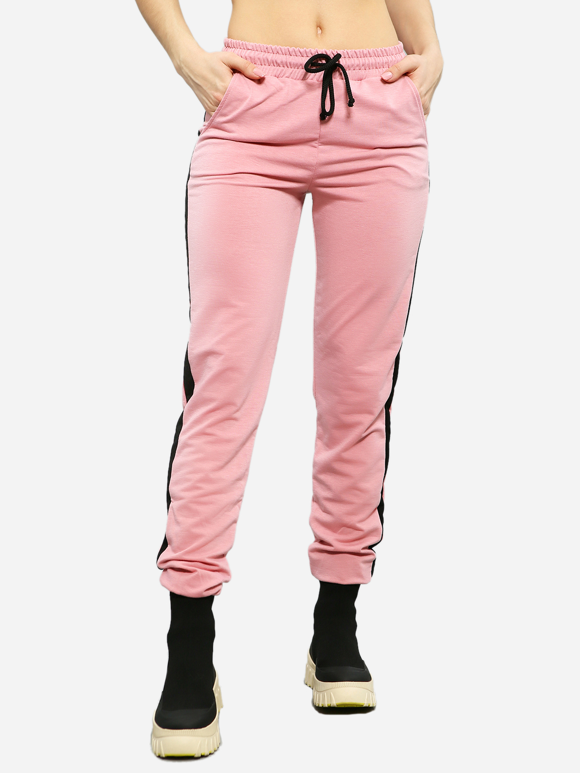 Акція на Спортивні штани жіночі ISSA PLUS 11502 S Рожеві від Rozetka