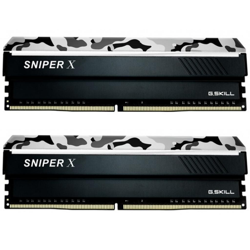 

Модуль пам'яті DDR4 32G KIT(2x16G) 3200MHz G.SKILL SniperX Urban Camo 1.35V CL16 (box) F4-3200C16D-32GSXWB