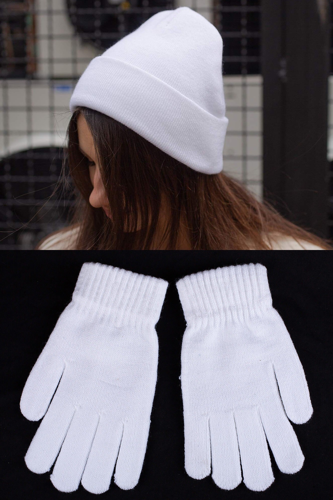 

Зимний Комплект Without Gloves Woman White