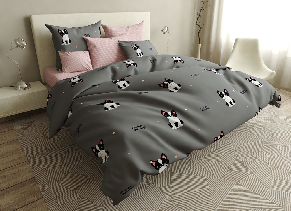 

Пододеяльник MirSon Бязь Premium 17-0404 Pekingese 200x220 см