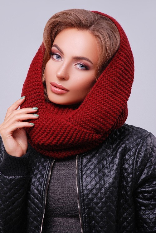 

Снуд MarSe 299 one size Бордовый (MS_299_Бордовый )