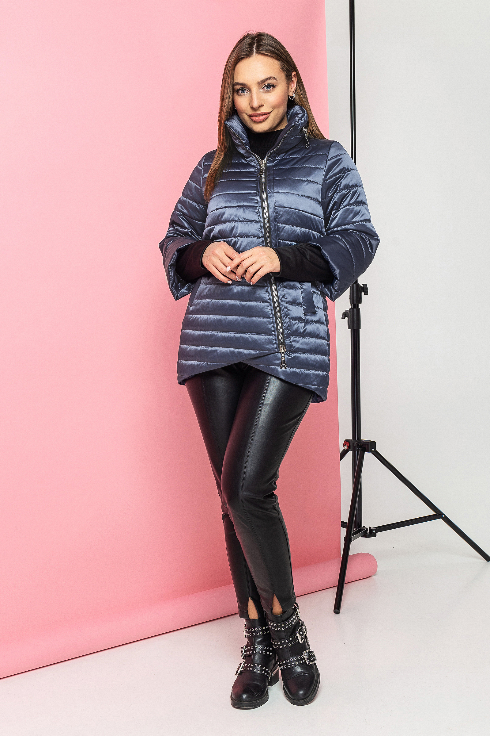 

Куртка KATTALEYA 122-2-SHINE  темный графит 10972, Куртка KATTALEYA 122-2-SHINE 46 темный графит 10972