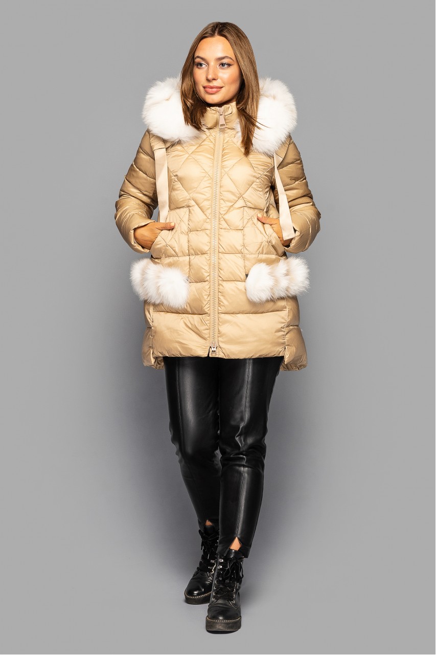 

Куртка CLASNA CW18D502CP 2XL бежевого цвета 4841